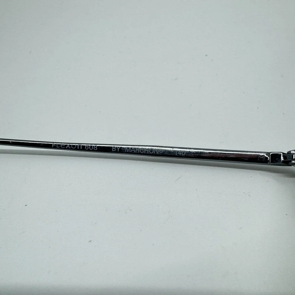 Flexon By Marchon Glasses‎ Dark Grey 50-20-140 Used Dark Silver H9997